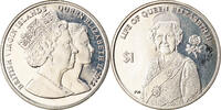BRITISH VIRGIN ISLANDS Dollar Coin, Franklin Mint, Elizabeth II - -