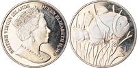 BRITISH VIRGIN ISLANDS Dollar Coin, Franklin Mint, Vie sous-marine - -