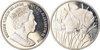 BRITISH VIRGIN ISLANDS Dollar Coin, Franklin Mint, Vie sous-marine - -