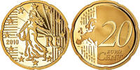 France 20 Euro Cent BE, Brass, KM:1411 -