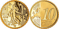 France 10 Euro Cent BE, Brass, KM:1410 -