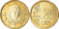 VATICAN CITY 20 Euro Cent BU, Brass, KM:386 -