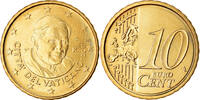 VATICAN CITY 10 Euro Cent BU, Brass, KM:385 -