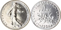 France Franc Coin, Semeuse, Paris, FDC, Nickel, KM:925.1 -
