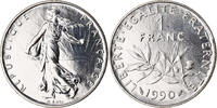 France Franc Coin, Semeuse, Paris, Nickel, KM:925.1 -