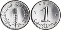 France Centime Coin, Épi, Paris, Stainless Steel, KM:928 -