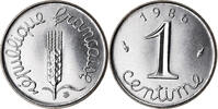 France Centime Coin, Épi, Paris, Stainless Steel, KM:928 -