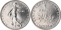 France Franc Coin, Semeuse, Paris, Nickel, KM:925.1 -