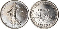 France Franc Coin, Semeuse, Paris, Nickel, KM:925.1 -