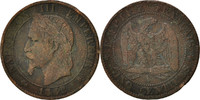 France 5 Centimes Coin, Napoleon III, Napoléon III, Paris -