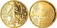 France 20 Euro Cent BE, Brass, KM:1411 -