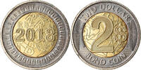 Zimbabwe 2 Dollars Coin, Bond coin, Bi-Metallic -