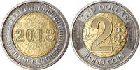 Zimbabwe 2 Dollars Coin, Bond coin, Bi-Metallic -