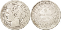 France 2 Francs Coin, Cérès, Paris, Silver, KM:817.1 -