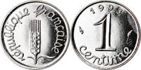 France 1 Centime Coin, BU, Steel, Gadoury:91 -
