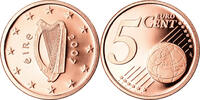 IRELAND REPUBLIC 5 Euro Cent Sandyford, BE, Copper Plated -