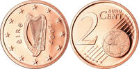 IRELAND REPUBLIC 2 Euro Cent Sandyford, BE, Copper Plated -