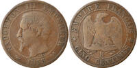 France 5 Centimes Coin, Napoleon III, Napoléon III, Rouen -