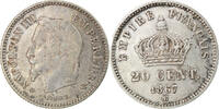 France 20 Centimes Coin, Napoleon III, Napoléon III, Strasbourg -