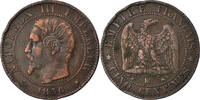 France 5 Centimes Coin, Napoleon III, Napoléon III, Strasbourg -