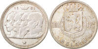 Belgium 100 Francs, 100 Frank Coin, Silver, KM:139.1 -