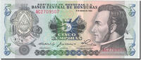 Honduras 5 Lempiras Banknote, 1980-05-08, KM:63a -