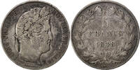 France 5 Francs Coin, Louis-Philippe, Bordeaux, Silver -