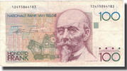 Belgium 100 Francs Banknote, KM:142a -