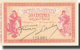 Algeria 50 Centimes Banknote, Chambre de Commerce, 1914-11-10 -