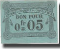 Algeria 5 Centimes Banknote, Chambre de Commerce, 1915-10-12 -