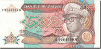 Zaire 500 Zaïres Banknote, 1989-06-24, KM:34a -