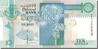Seychelles 10 Rupees Banknote, 2013, KM:46 -