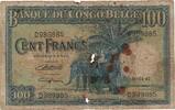 Belgian Congo 100 Francs Banknote, KM:17c -