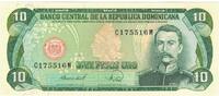 10 Pesos Oro 1988 Dominican Republic Geldschein, 1988, KM:119c, UNZ- UNZ-