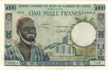 West African States 5000 Francs Banknote, KM:104 -