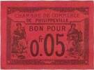 Algeria 5 Centimes Banknote, Chambre de Commerce, 1915-10-07 -