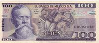 Mexico 100 Pesos Banknote, 1982-03-25, KM:74c -
