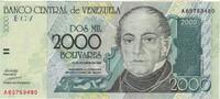 Venezuela 2000 Bolivares Banknote, 1998-08-24, KM:80 -