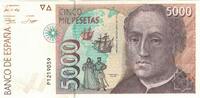 Spain 5000 Pesetas Banknote, 1992-10-12, KM:165 -