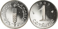 France Centime Coin, Épi, Paris, Proof, Stainless Steel -