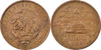 Mexico 20 Centavos Coin, Mexico City, Bronze, KM:440 -