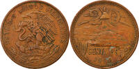 Mexico 20 Centavos Coin, Mexico City, Bronze, KM:440 -