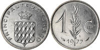 Monaco Centime Coin, Rainier III, Stainless Steel, KM:155 -