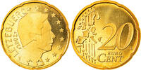 Luxembourg 20 Euro Cent Utrecht, Proof, Brass, KM:79 -