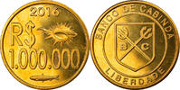 CABINDA 1 million de reais Coin, Brass -