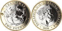 Gibraltar 2 Pounds Coin, Christmas, Bi-Metallic -