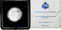 San Marino 10 Euro Palladio, Rome, Silver, KM:514 -