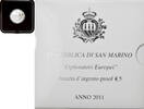 San Marino 5 Euro Rome, Proof, Silver, KM:501 -