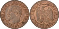 France Centime Coin, Napoleon III, Napoléon III, Lyon -