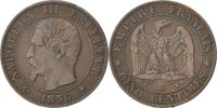 France 5 Centimes Coin, Napoleon III, Napoléon III, Strasbourg -